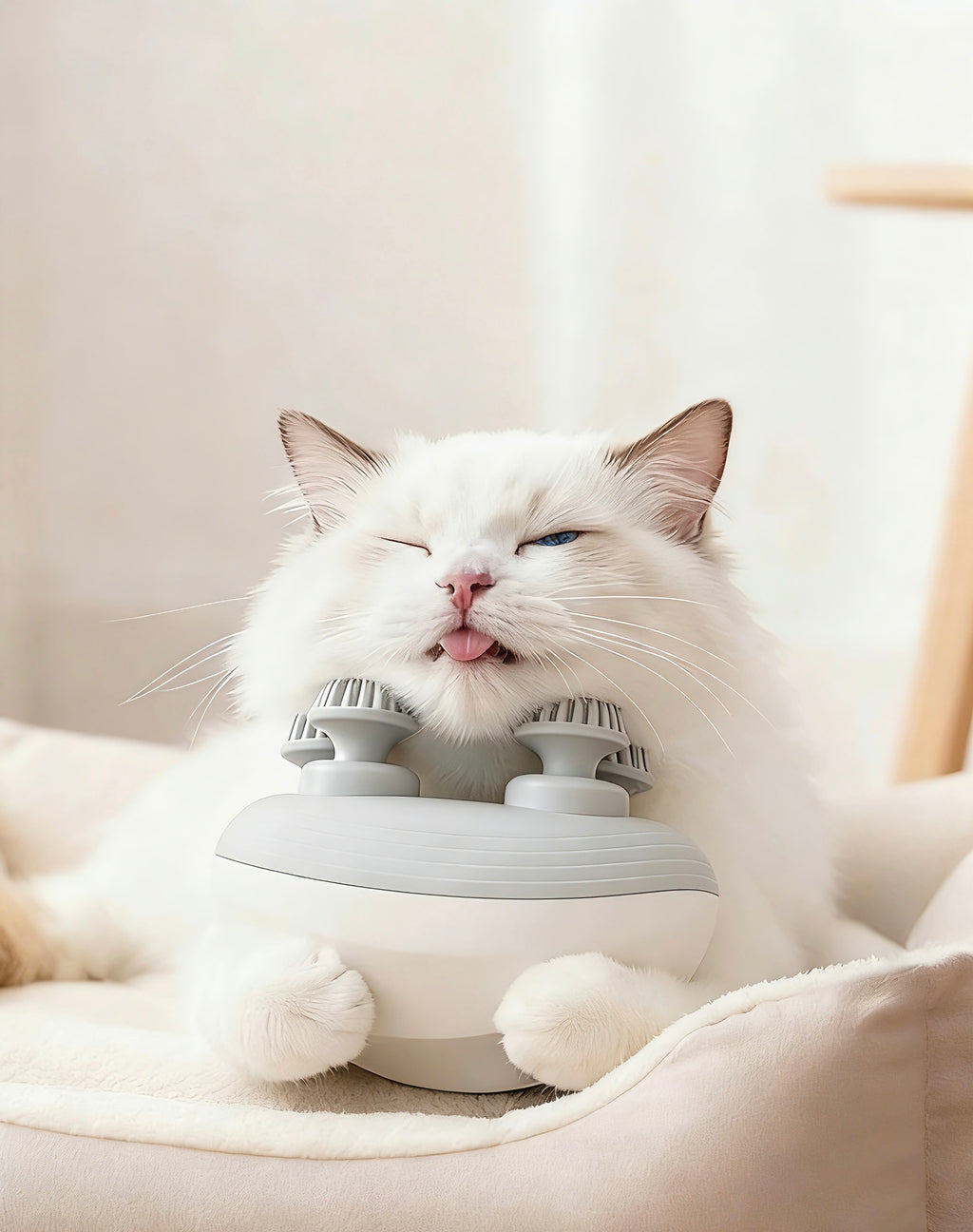 PurrScalp Cat Head & Scalp Massager - Gentle Full-Body Relaxation for Cats