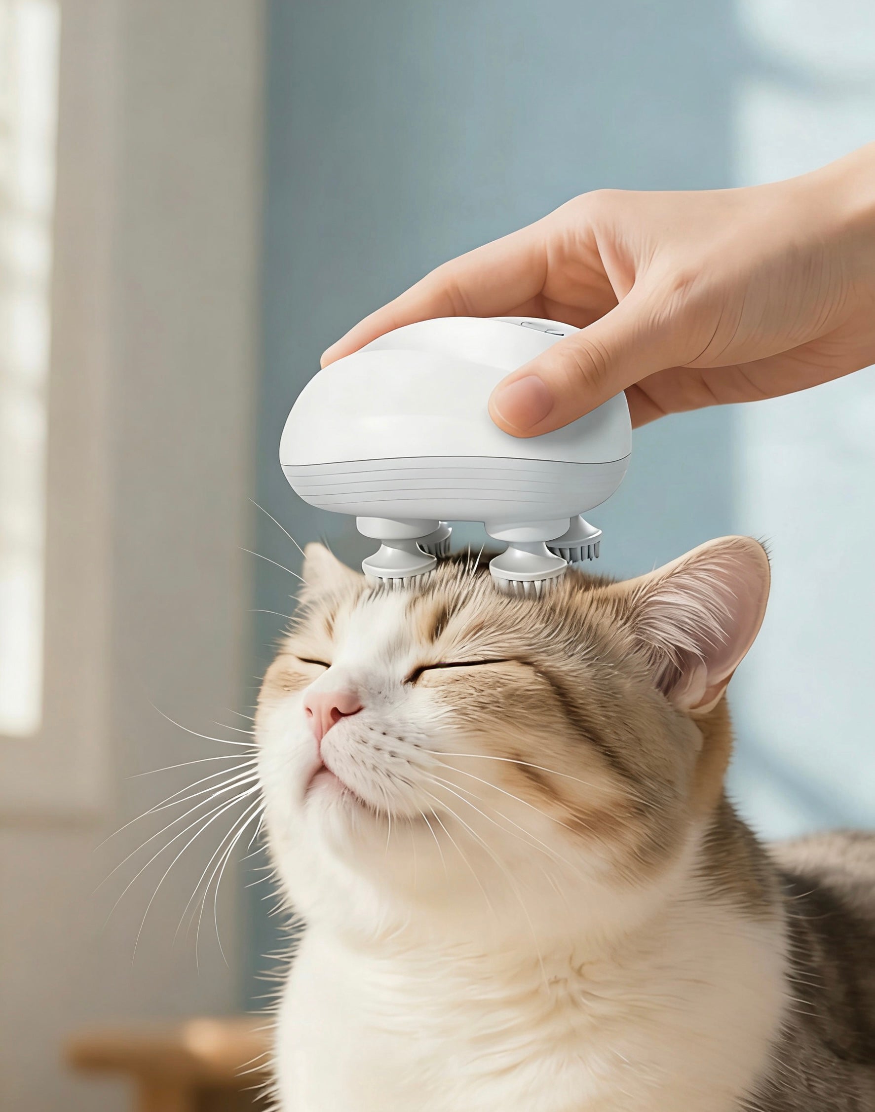 PurrScalp Cat Head & Scalp Massager - Gentle Full-Body Relaxation for Cats