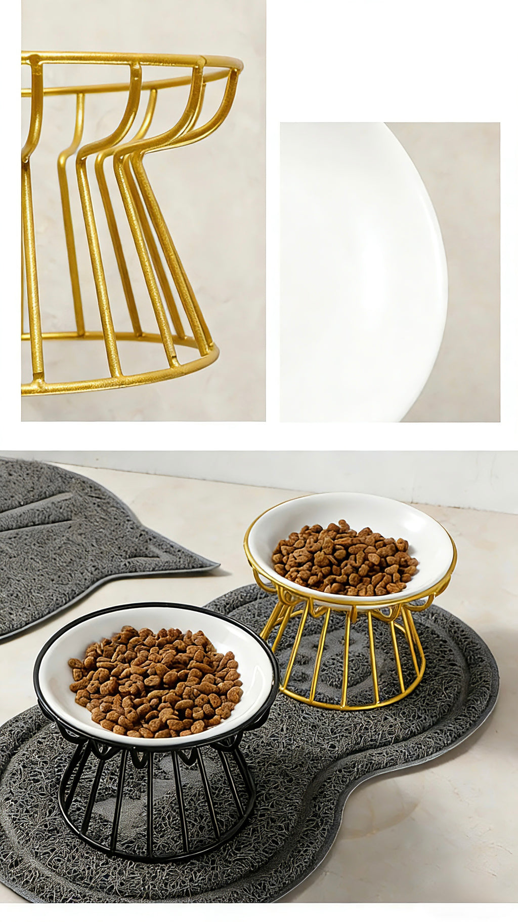 Elevated Ceramic Pet Feeder Bowl – Ergonomic, Durable, and Hygienic