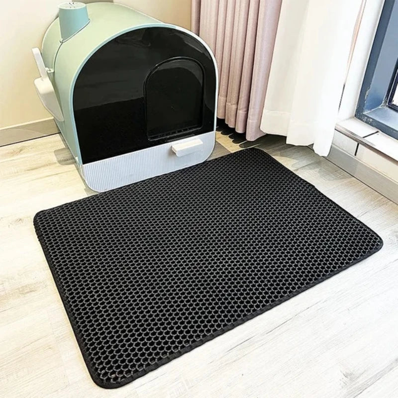 Double Layer Litter Box Waterproof Pet Mat