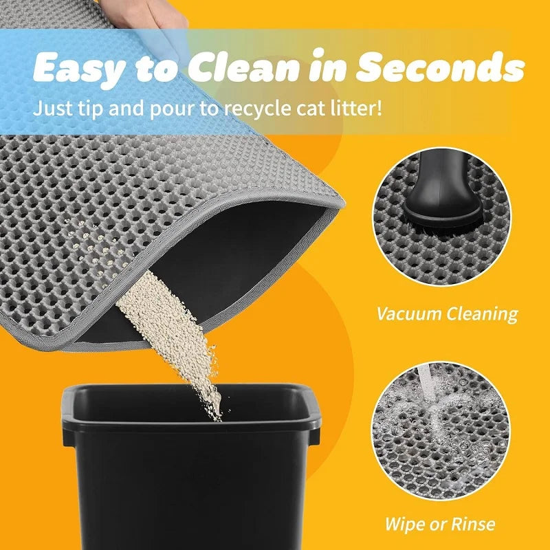 Double Layer Litter Box Waterproof Pet Mat