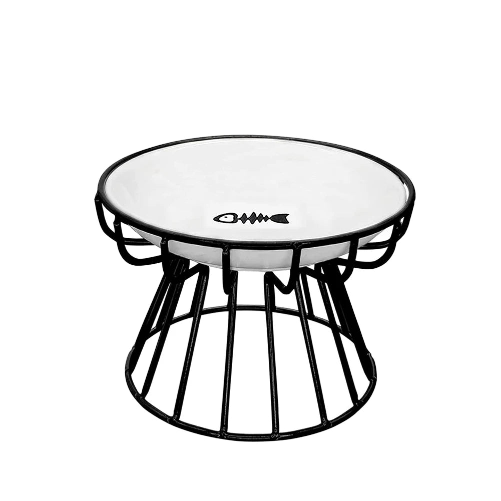 Elevated Ceramic Pet Feeder Bowl – Ergonomic, Durable, and Hygienic