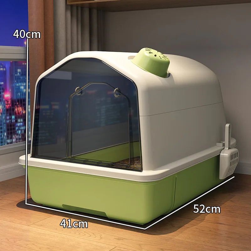 Extra Large Fully Enclosed Cat Litter Box