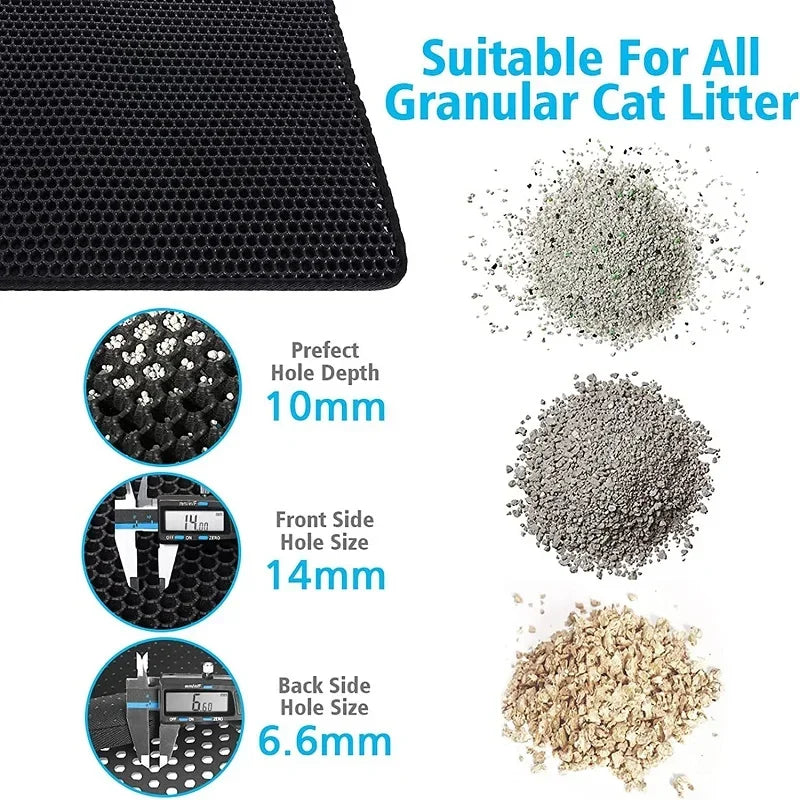 Double Layer Litter Box Waterproof Pet Mat