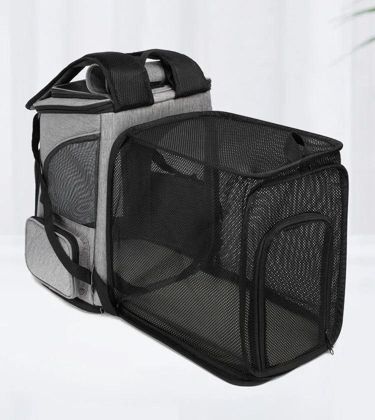 Large Capacity Foldable Pet Carrier Backpack