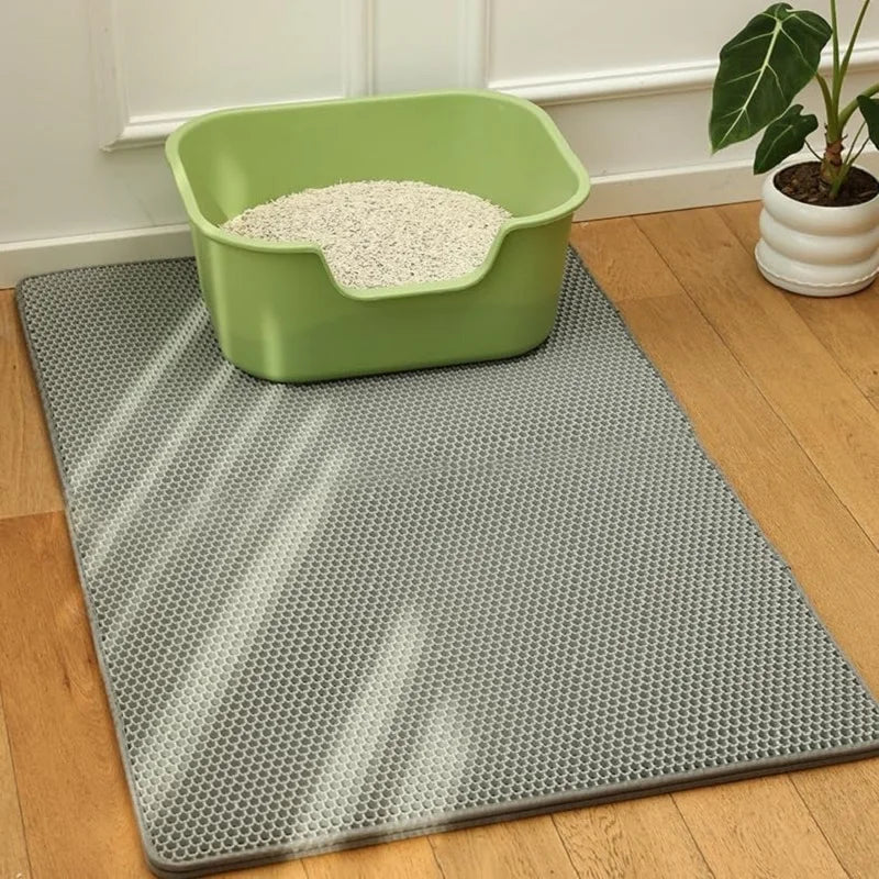 Double Layer Litter Box Waterproof Pet Mat